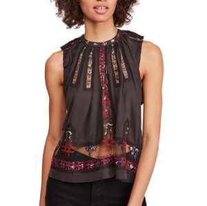 Free People MOROCCO Embellished Top